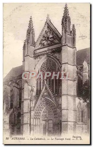 Ansichtskarte AK Auxerre La cathedrale Le transept Nord