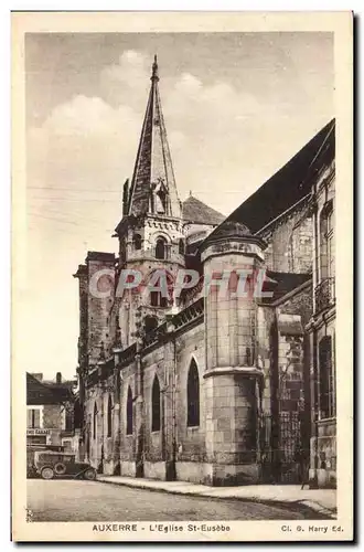 Ansichtskarte AK Auxerre Eglise St Eusebe