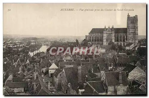 Ansichtskarte AK Auxerre Vue generale prise du clocher de Saint Germain