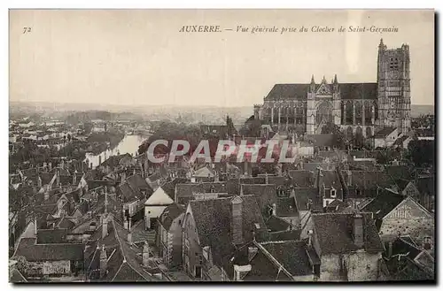 Cartes postales Auxerre Vue generale prise du clocher de Saint Germain