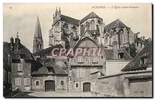 Cartes postales Auxerre Eglise Saint Germain