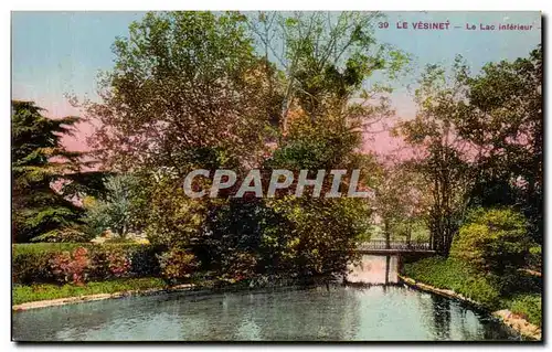 Cartes postales Le Vesinet Le lac inferieur