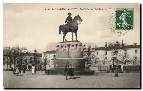 Ansichtskarte AK La Roche sur Yon La statue de Napoleon