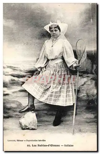 Cartes postales Sables d'Olonne sablaise Folklore Costume