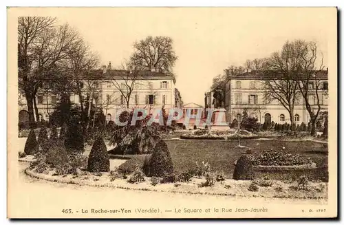 Ansichtskarte AK La Roche sur Yon Le square et la rue Jean Jaures