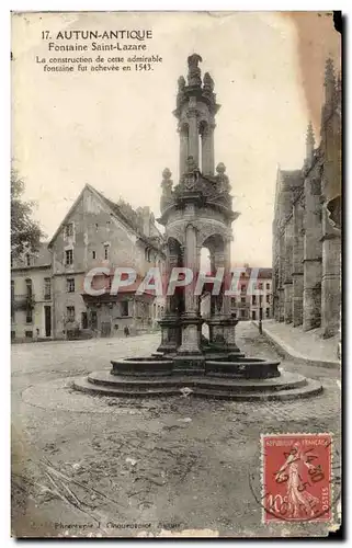 Autun Cartes postales Fontaine Saint Lazare