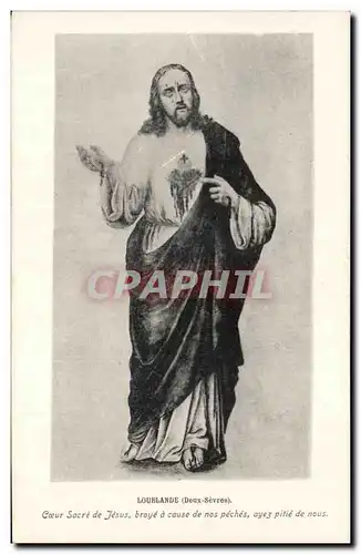 Cartes postales Lourlande Coeur sacre de Jesus