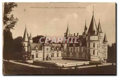Cartes postales Pouilly sur Loire Le chateau de Noret La cour d'honneur