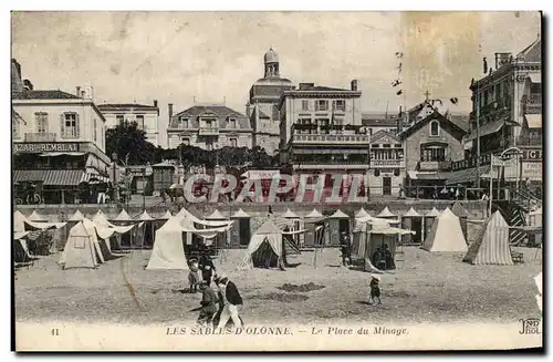 Cartes postales Les Sables d&#39olonne La place du minage