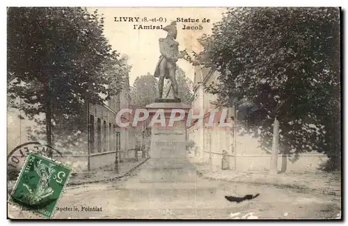 Cartes postales Livry Statue de l&#39amiral Jacob