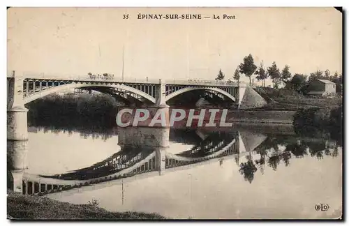 Cartes postales Epinay sur Seine le pont