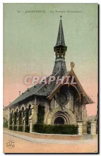 Cartes postales Argenteuil Le temple protestant