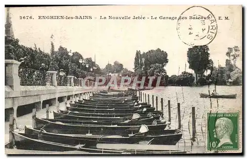Cartes postales Enghien les Bains La nouvelle jetee Le garage des bateaux