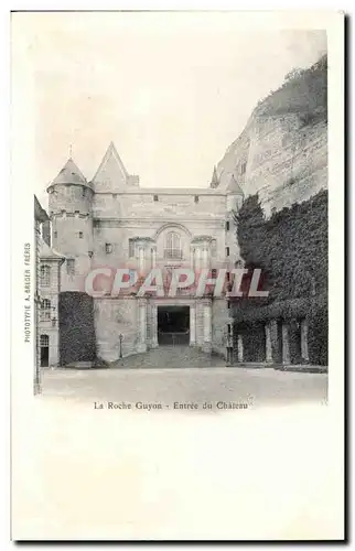 Cartes postales La Roche Guyon Entree du chateau