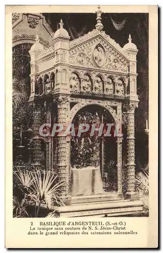 Cartes postales Basilique d&#39Argenteuil La tunique sans couture de ND Jesus Christ dans le grand reliquaire de