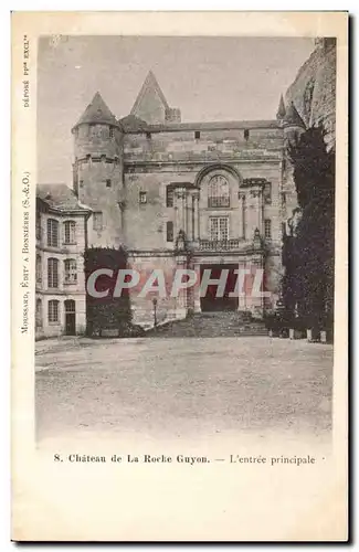 Cartes postales Chateau de la Roche Guyon L&#39entree principale