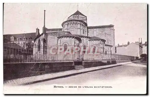 Cartes postales Nevers Abside de l'eglise Saint Etienne