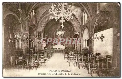 Cartes postales Paray le Monial Interieur de la chapelle de la visitation