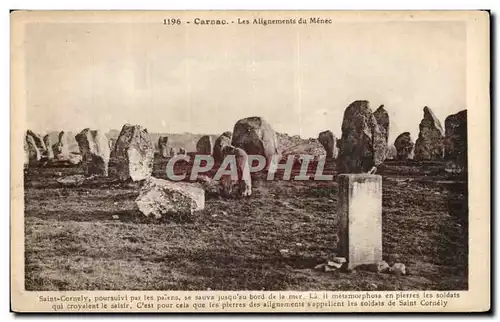 Cartes postales Carnac Les alignements du Menec