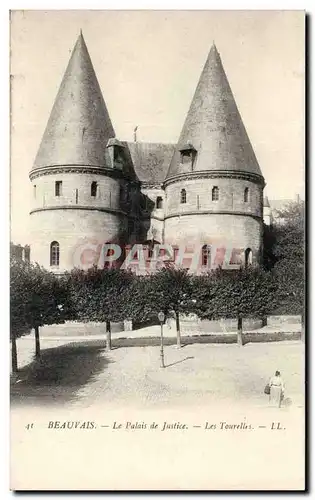 Ansichtskarte AK Beauvais Le palais de justice Les Tourelles