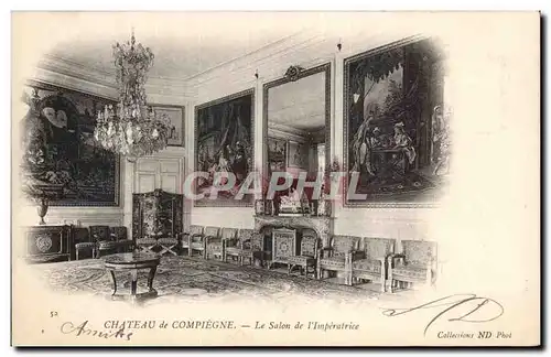 Cartes postales Compiegne Chateau Le salon de l&#39Imperatrice