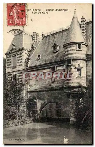 Cartes postales Chalons sur marne Caisse d'Epargne Rue du Gard