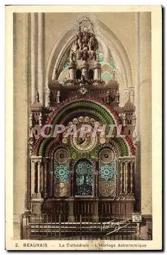 Cartes postales Beauvais La cathedrale Horloge astronomique