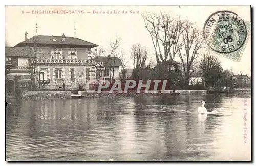 Ansichtskarte AK Enghien les Bains Bords du lac du Nord