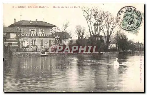 Cartes postales Enghien les Bains Bords du lac du Nord