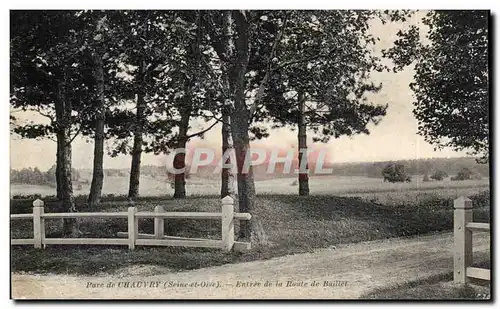 Cartes postales Parc de Chauvry Entree de la route de Baillet