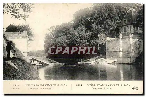 Cartes postales L&#39Isle Adam le pont de Parmain