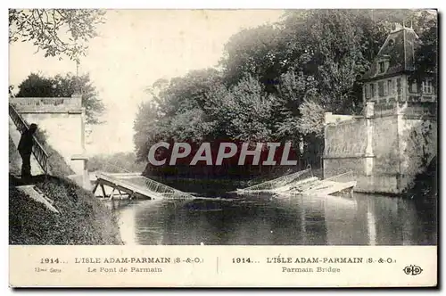 Cartes postales L'Isle Adam le pont de Parmain