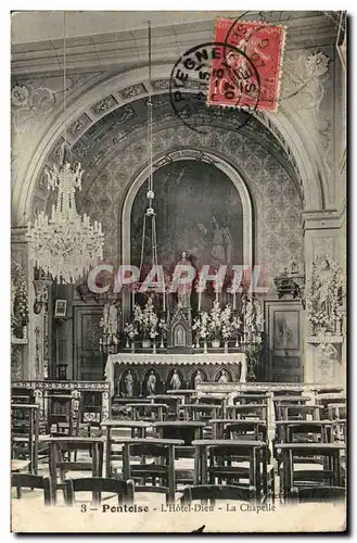Cartes postales Pontoise Hotel Dieu La chapelle