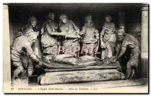 Cartes postales Pontoise Eglise Saint Maclou Mise au tombeau