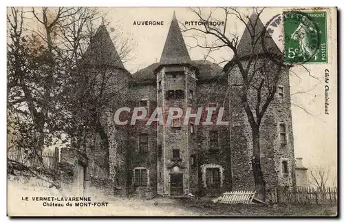 Ansichtskarte AK Le Vernet Lavarenne Chateau de Mont Fort