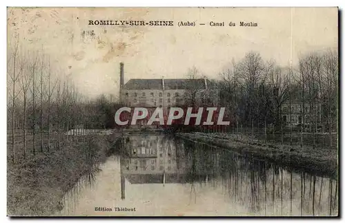 Ansichtskarte AK Romilly sur Seine Canal du moulin