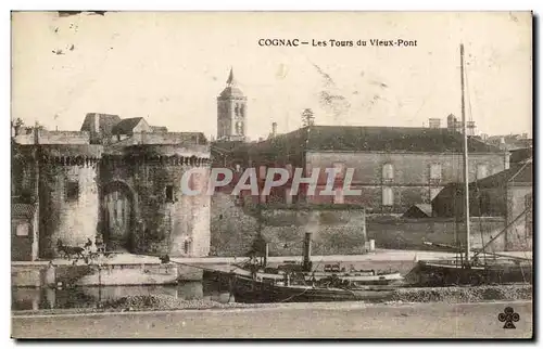 Cartes postales Cognac Les deux tours du vieux pont