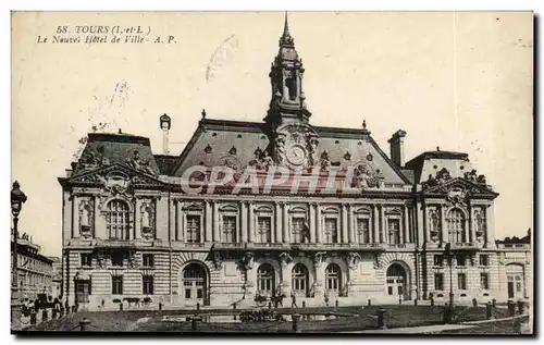 Cartes postales Tours Le nouvel hotel de ville