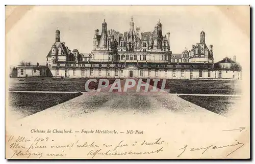 Ansichtskarte AK Chateau de Chambord Facade meridionale