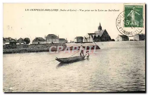 Cartes postales La Chapelle sur loire Vue prise sur la loire au Sud Ouest