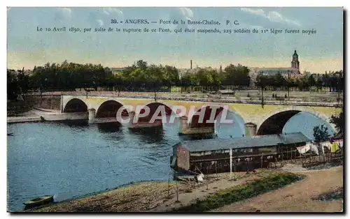 Cartes postales Angers Pont de la basse Chaine