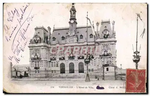 Cartes postales Versailles Hotel de ville