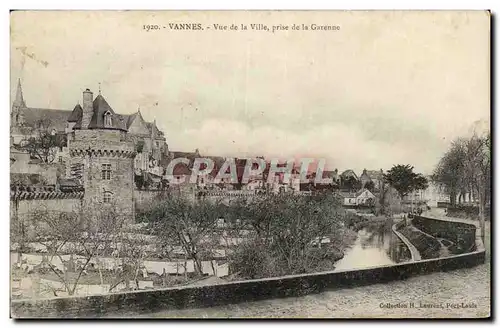 Cartes postales Vannes Vue de al ville prise de la Garenne