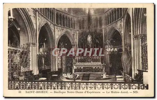 Saint Brieuc Ansichtskarte AK Basilique Notre Dame d&#39Esperance Le maitre autle