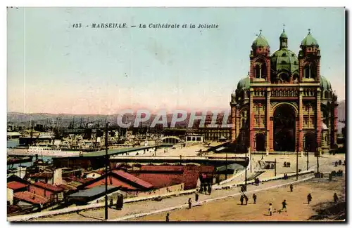 Cartes postales Marseille La cathedrale et le Joliette