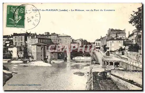 Cartes postales Mont de Marsan La midouse Vue du pont du commerce