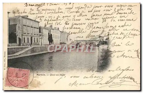 Cartes postales Marans Quai au Noel