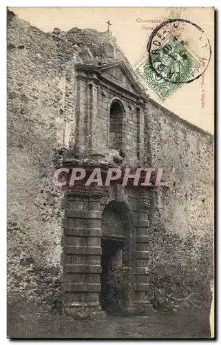 Cartes postales Chartreuse de la Verne Porte Saint Bruno