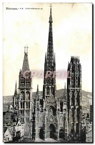 Cartes postales Rouen La cathedrale