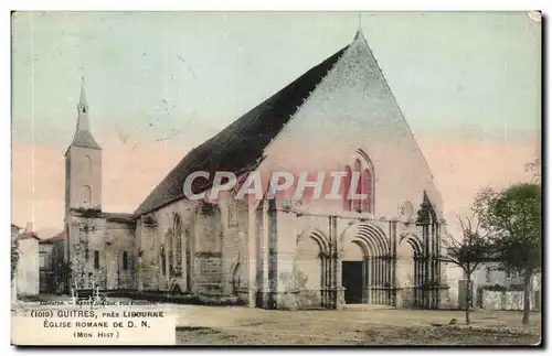 Cartes postales Guitres pres Libourne Eglise Romande de DN